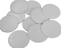 Grote Spel Fiches 38mm Wit (10 stuks)