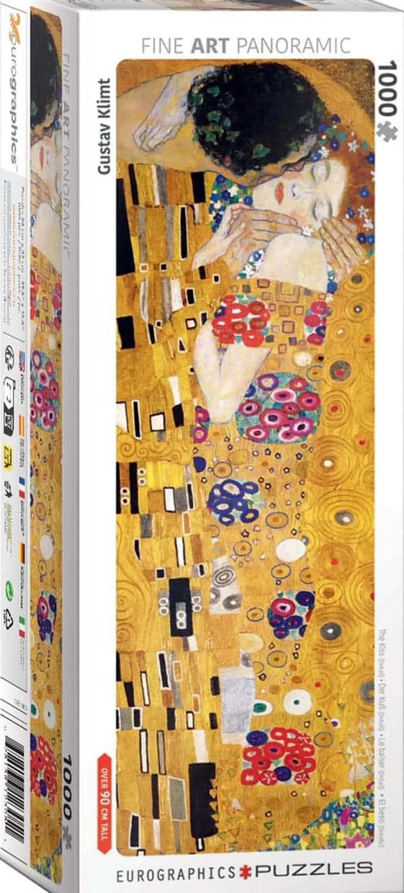 Gustav Klimt - The Kiss Panorama Puzzel (1000 stukjes)