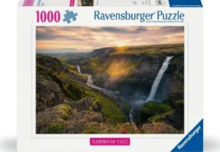 Haifoss Waterval IJsland Puzzel (1000 stukjes)