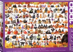 Halloween Puppies and Kittens Puzzel (1000 stukjes)