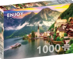 Hallstatt Town at Sunset, Austria Puzzel (1000 stukjes)