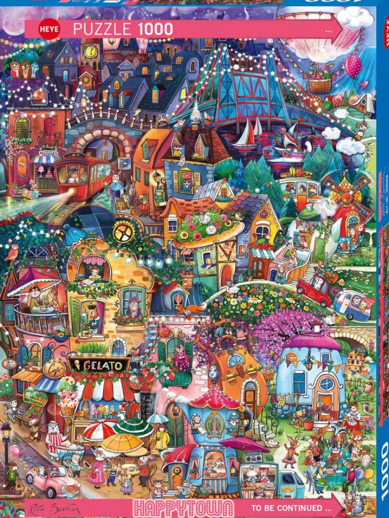 Happytown - Good Evening Puzzel (1000 stukjes)