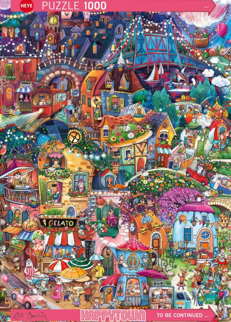 Happytown - Good Evening Puzzel (1000 stukjes)