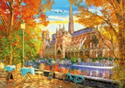 Herfst bij Notre Dame Puzzel (1000 stukjes)