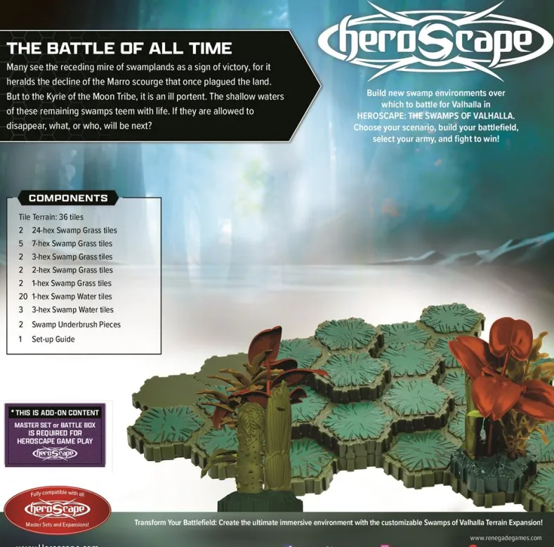 Heroscape: Age of Annihilation - The Swamps of Valhalla Terrain Expansion