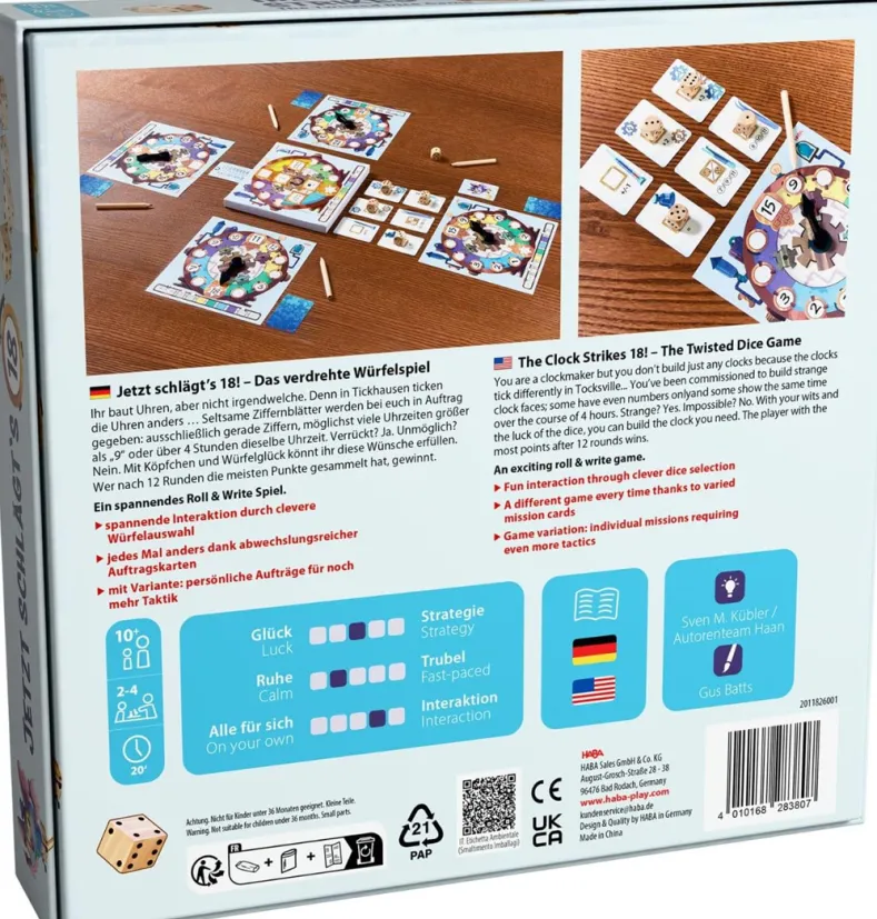 Hoeveel Slaat de Klok? - Bordspel (ENG)