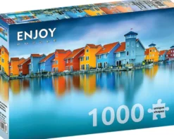Houses on Water - Groningen Netherlands Puzzel (1000 stukjes)