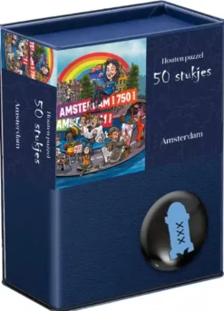 Houten Puzzel Amsterdam 750 jaar (50 stukjes)