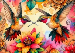 Hummingbird Haven Puzzel (1000 stukjes)