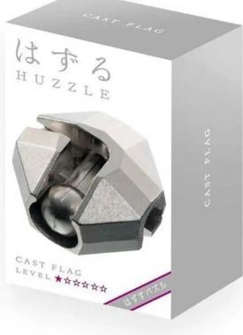 Huzzle Cast Puzzle - Flag (level 1)