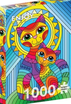 Inseparable Cat and Kitten Puzzel (1000 stukjes)