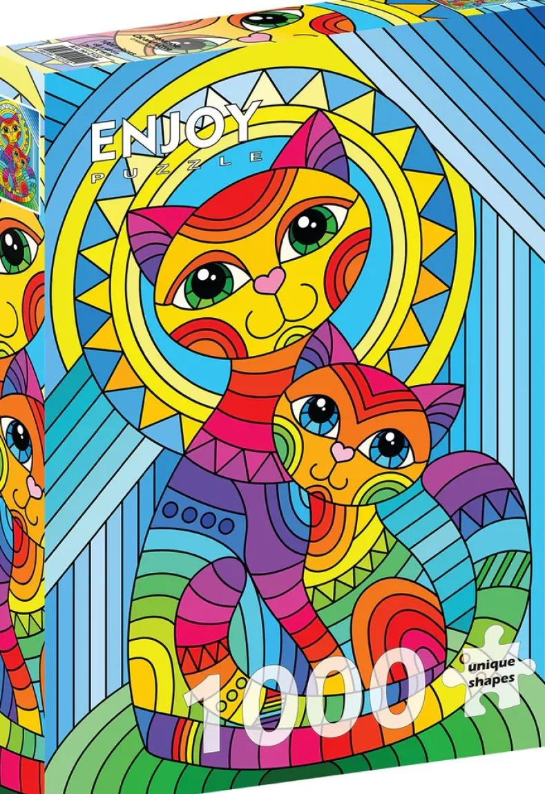 Inseparable Cat and Kitten Puzzel (1000 stukjes)
