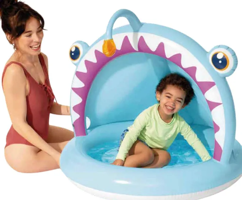 Intex - Babybad Zeeduivel met Zonnekap (102 x 127 x 86cm)