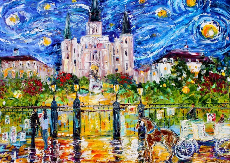 Jackson Square, New Orleans Puzzel (1000 stukjes)