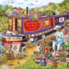 Janice Daughters - Canal Boat Blooms Puzzel (1000 stukjes)
