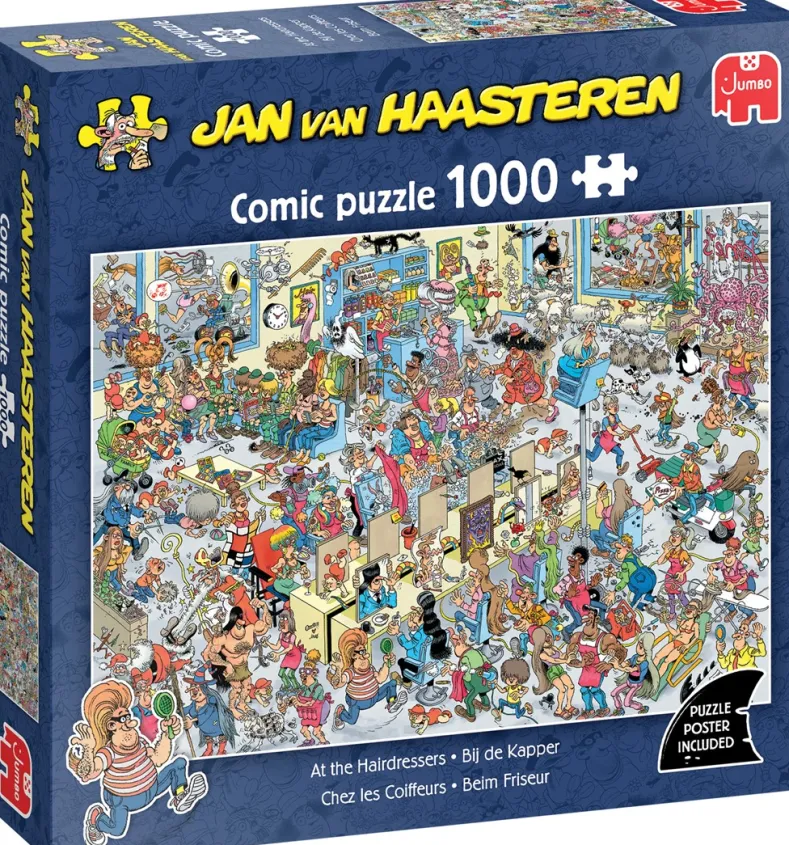 Jan van Haasteren - Bij de Kapper Puzzel (1000 stukjes)