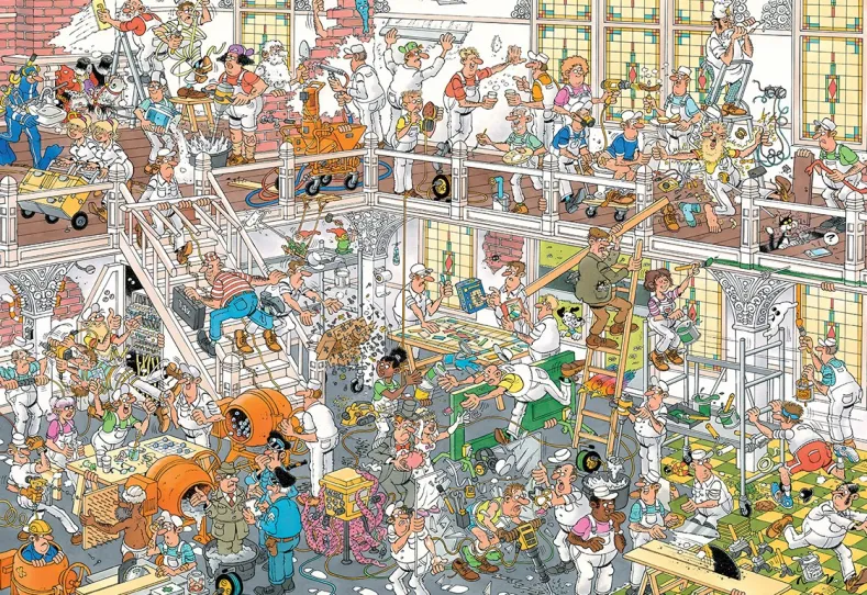 Jan van Haasteren - De Verbouwing Puzzel (3000 stukjes)