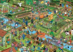 Jan van Haasteren - De Volkstuintjes Puzzel (1000 stukjes)