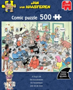 Jan van Haasteren - Een Hondenleven Puzzel (500 stukjes)