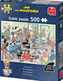 Jan van Haasteren - Een Hondenleven Puzzel (500 stukjes)