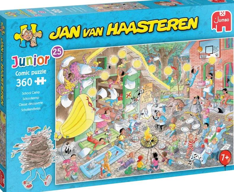 Jan van Haasteren Junior 25 - Schoolkamp Puzzel (360 stukjes)