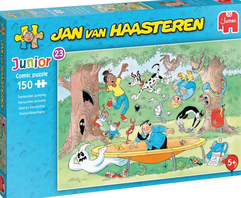 Jan van Haasteren Junior 23 - Trampoline Springen Puzzel (150 stukjes)
