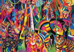 Jeweled Jungle Puzzel (500XL Stukjes)