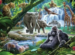 Jungle Dieren Puzzel (100 XXL stukjes)