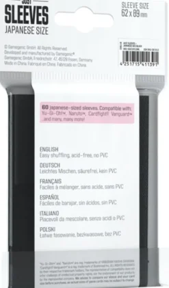 Just Sleeves - Japanese Size Black