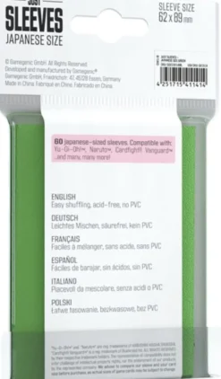Just Sleeves - Japanese Size Green
