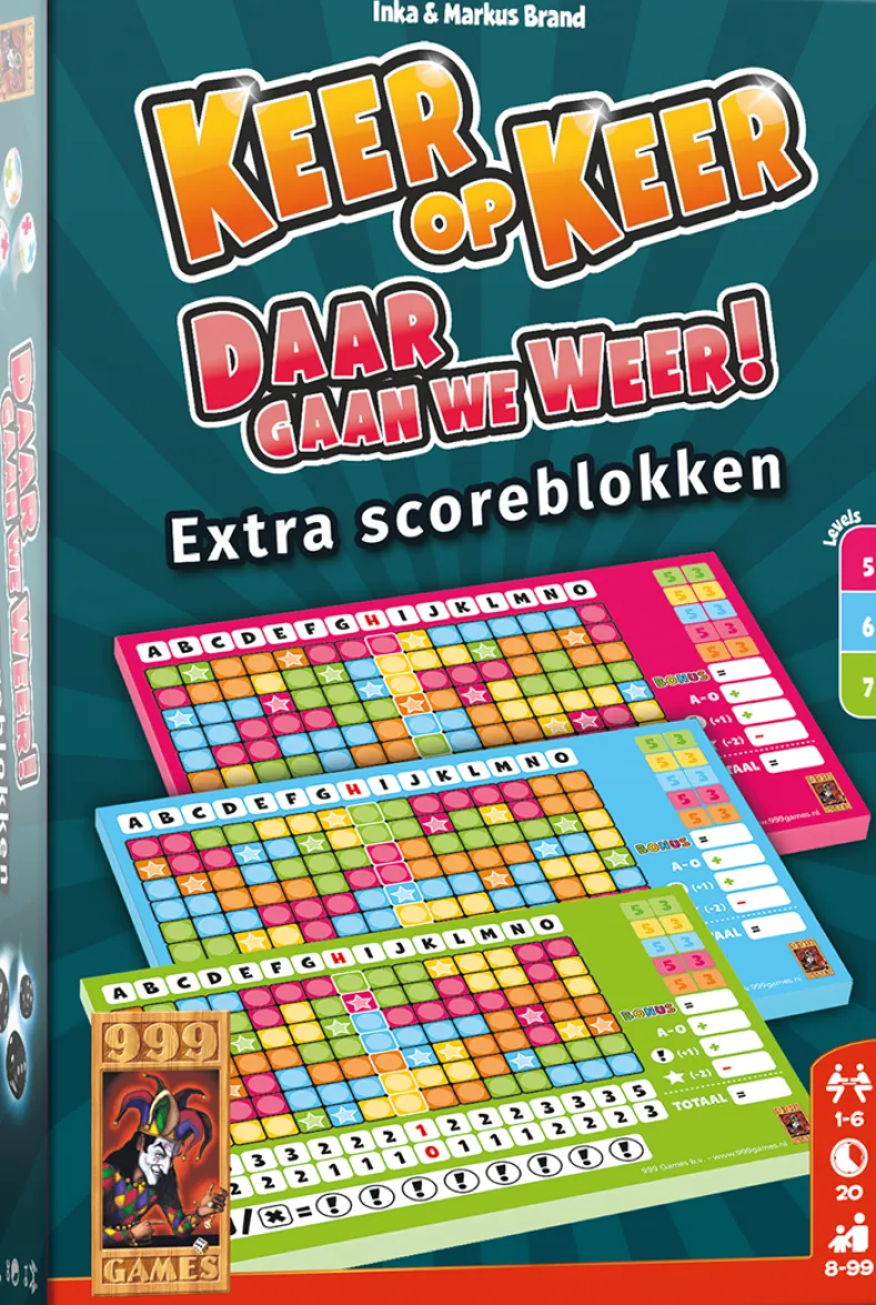 Keer op Keer - Scoreblok Level 5/6/7 (3 stuks)