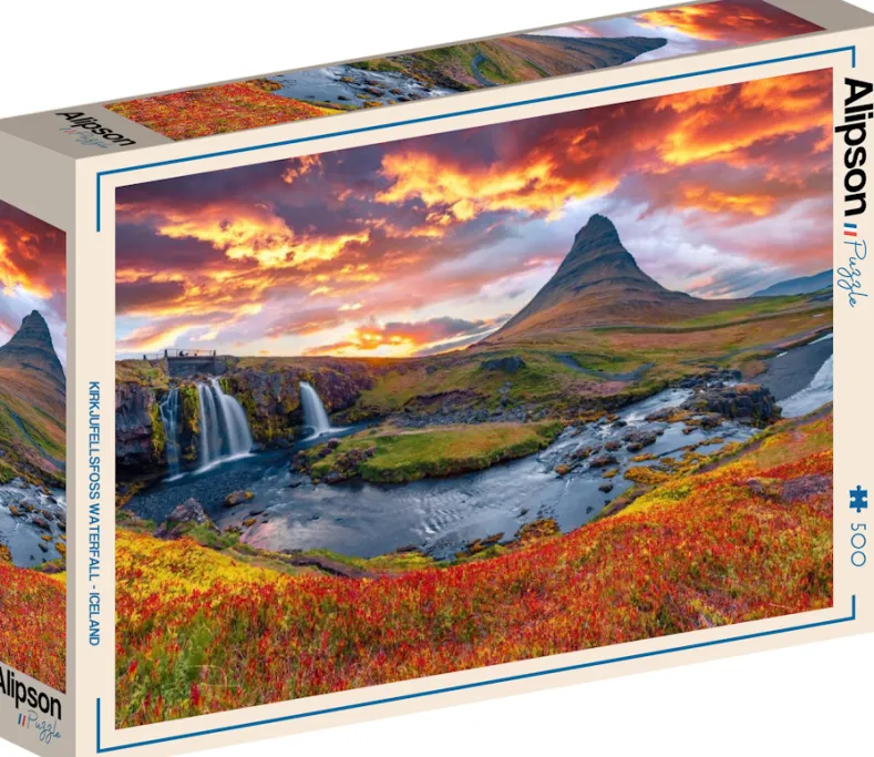 Kirkjufellsfoss Waterfall - Iceland Puzzel (500 stukjes)