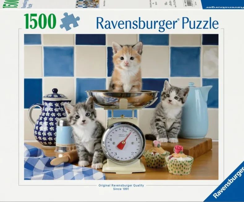 Kittens in the Kitchen Puzzel (1500 stukjes)