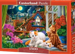 Kittens on the Roof Puzzel (1500 stukjes)