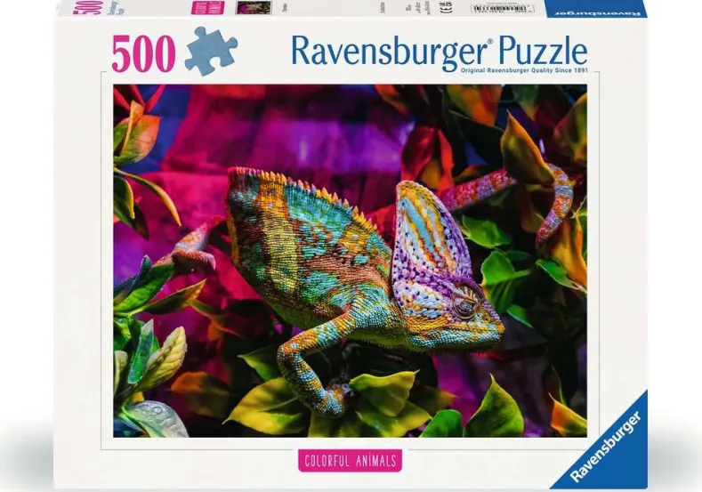 Kleurrijke Kameleon Puzzel (500 stukjes)