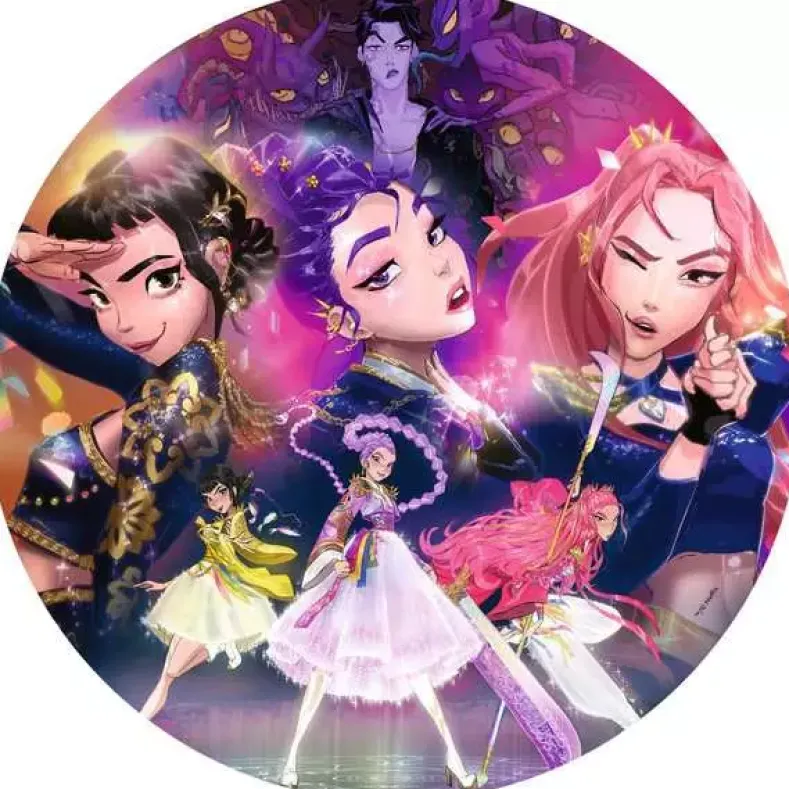 KPop Demon Hunters - HUNTR/X Ronde Puzzel (500 stukjes)
