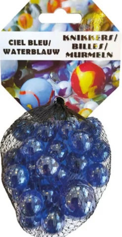20+1 Kristal Blauw Knikkers