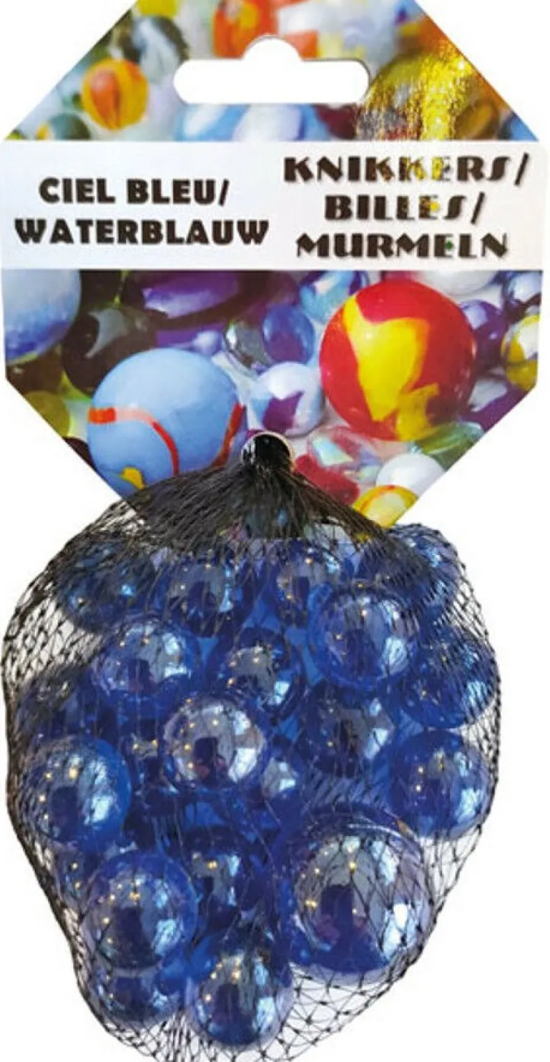 20+1 Kristal Blauw Knikkers