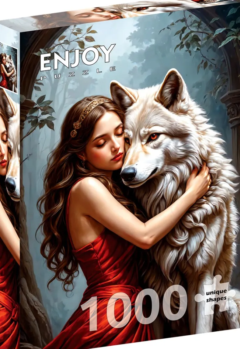 Lady and the Wolf Puzzel (1000 stukjes)