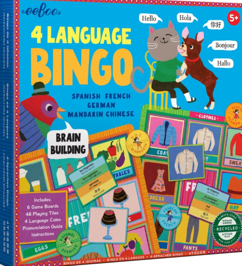 4 Language Bingo