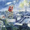 Le Bouquet de Paris - Marc Chagall Puzzel (1000 stukjes)
