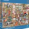 Linda Jane Smith - Courtyard Cats Puzzel (1000 stukjes)