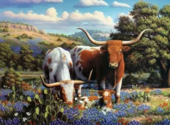 Loving Longhorns Puzzel (500 stukjes)