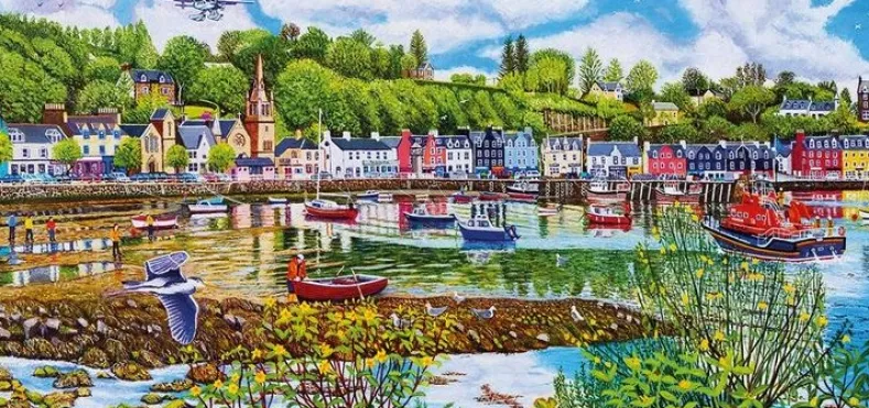 Low Tide at Tobermory Puzzel (636 stukjes)