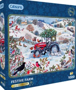Lucy Grossmith - Festive Farm Puzzel (1000 stukjes)