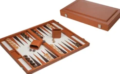 Luxe Backgammon – Cognacbruin (47cm)