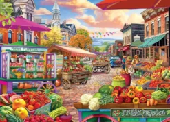 Main Street Market Day Puzzel (1000 stukjes)