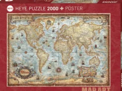 Map Art - The World Puzzel (2000 stukjes)