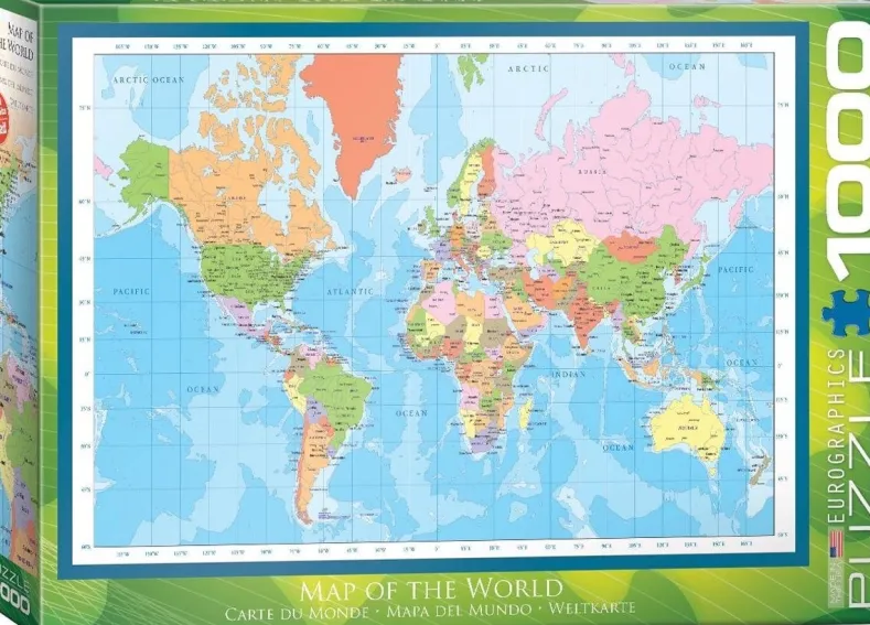 Map of the World Puzzel (1000 stukjes)