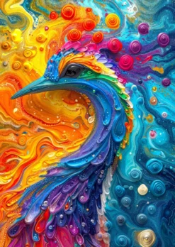 Marble Feathers Puzzel (1000 stukjes)